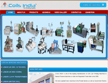 Tablet Screenshot of coilsindia.com